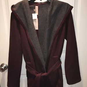 NWT! Philosophy Wrap Jacket with hood!